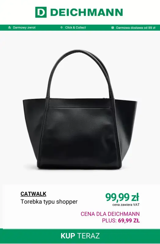Deichmann - gazetka promocyjna -30% na plecaki i torebki przy zakupach od 99 zł od wtorku 07.10  - strona 7