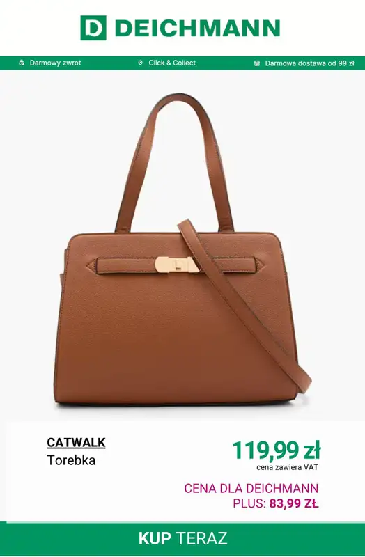 Deichmann - gazetka promocyjna -30% na plecaki i torebki przy zakupach od 99 zł od wtorku 07.10  - strona 2