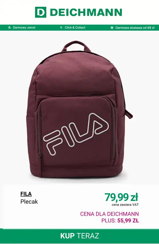 Deichmann - gazetka promocyjna -30% na plecaki i torebki przy zakupach od 99 zł od wtorku 07.10  - strona 11