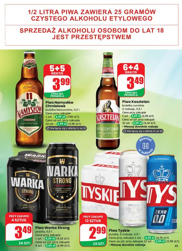 Dino - gazetka promocyjna Gazetka od środy 08.10 do wtorku 14.10 - strona 45