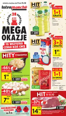 Intermarche - gazetka promocyjna Gazetka od czwartku 09.10 do środy 15.10 Intermarche - gazetka promocyjna Gazetka od czwartku 09.10 do środy 15.10