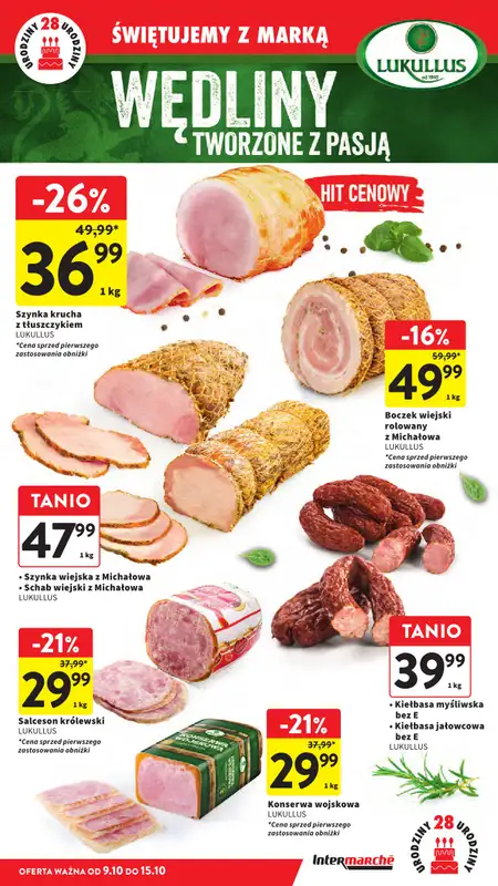 Intermarche - gazetka promocyjna Gazetka od czwartku 09.10 do środy 15.10 - strona 13