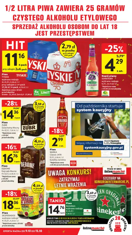 Intermarche - gazetka promocyjna Gazetka od czwartku 09.10 do środy 15.10 - strona 39