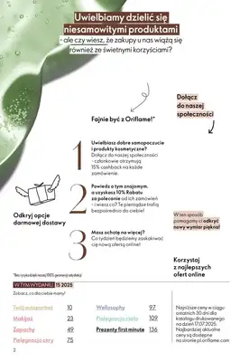 Oriflame - gazetka promocyjna Katalog 15/2025 od środy 22.10 do wtorku 11.11 - strona 2 Oriflame - gazetka promocyjna Katalog 15/2025 od środy 22.10 do wtorku 11.11 - strona 2