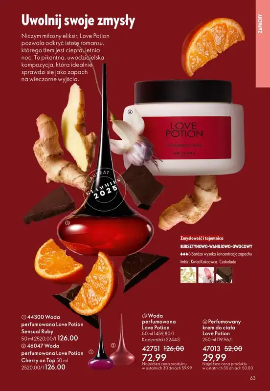 Oriflame - gazetka promocyjna Katalog 15/2025 od środy 22.10 do wtorku 11.11 - strona 63