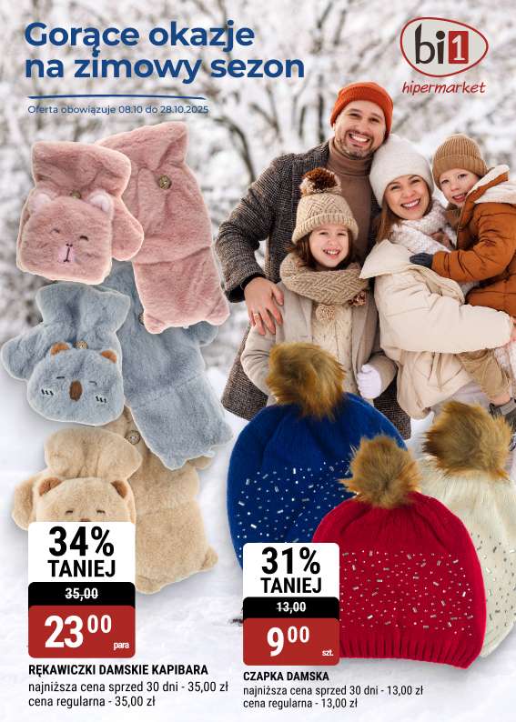 bi1 - gazetka promocyjna Katalog Gorące okazje na zimowy sezon od środy 08.10 do wtorku 28.10