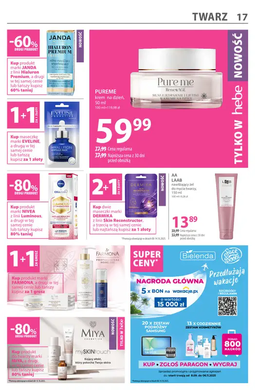 Hebe - gazetka promocyjna Gazetka od środy 08.10 do wtorku 21.10 - strona 17