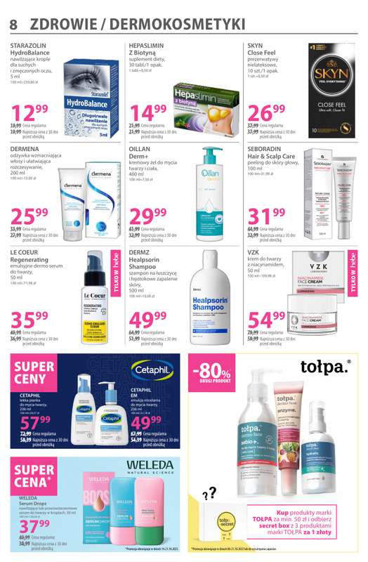 Hebe - gazetka promocyjna Gazetka od środy 08.10 do wtorku 21.10 - strona 8