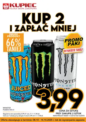 Kupiec - gazetka promocyjna Promopaki od środy 08.10 do wtorku 14.10 - strona 7 Kupiec - gazetka promocyjna Promopaki od środy 08.10 do wtorku 14.10 - strona 7
