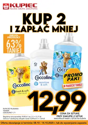 Kupiec - gazetka promocyjna Promopaki od środy 08.10 do wtorku 14.10 Kupiec - gazetka promocyjna Promopaki od środy 08.10 do wtorku 14.10