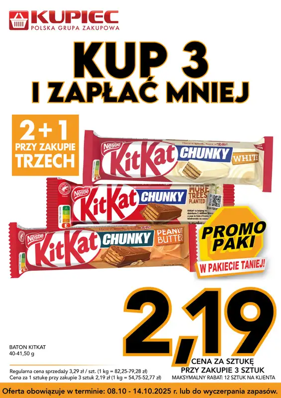 Kupiec - gazetka promocyjna Promopaki od środy 08.10 do wtorku 14.10 - strona 5