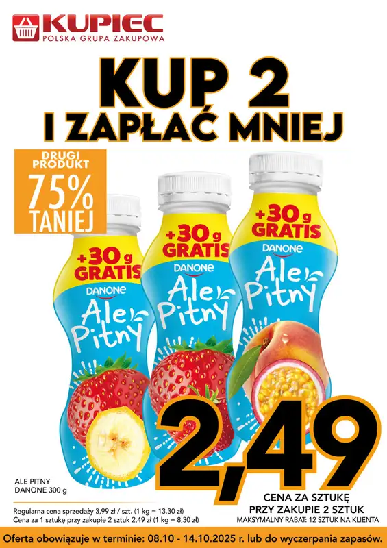 Kupiec - gazetka promocyjna Promopaki od środy 08.10 do wtorku 14.10 - strona 3