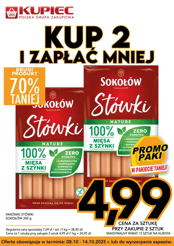 Kupiec - gazetka promocyjna Promopaki od środy 08.10 do wtorku 14.10 - strona 9