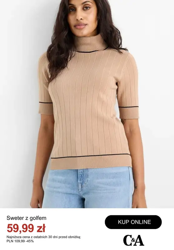 C&A - gazetka promocyjna Do -50% na swetry od środy 08.10  - strona 10