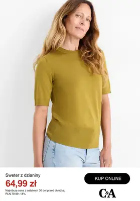 C&A - gazetka promocyjna Do -50% na swetry od środy 08.10  - strona 5 C&A - gazetka promocyjna Do -50% na swetry od środy 08.10  - strona 5