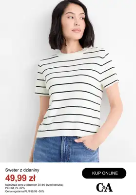 C&A - gazetka promocyjna Do -50% na swetry od środy 08.10  - strona 6 C&A - gazetka promocyjna Do -50% na swetry od środy 08.10  - strona 6