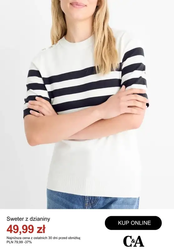 C&A - gazetka promocyjna Do -50% na swetry od środy 08.10  - strona 2