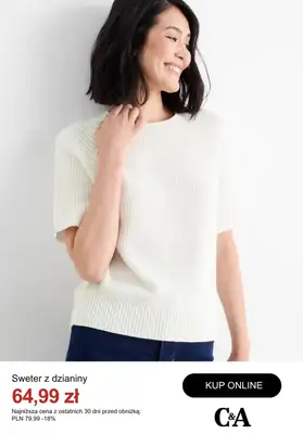 C&A - gazetka promocyjna Do -50% na swetry od środy 08.10  - strona 4 C&A - gazetka promocyjna Do -50% na swetry od środy 08.10  - strona 4