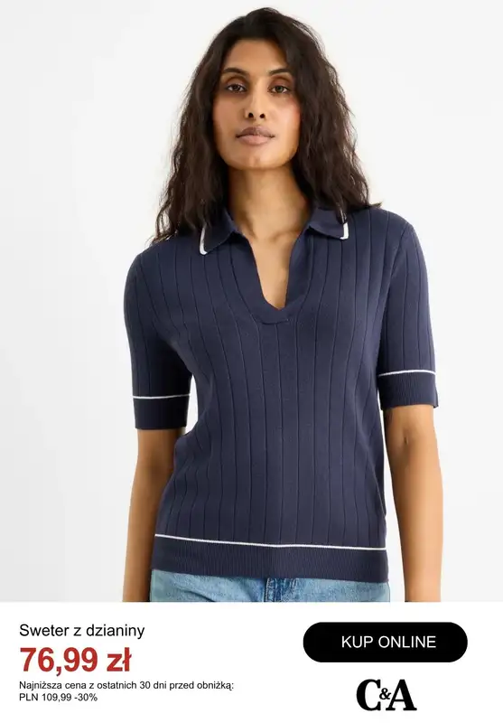 C&A - gazetka promocyjna Do -50% na swetry od środy 08.10  - strona 3