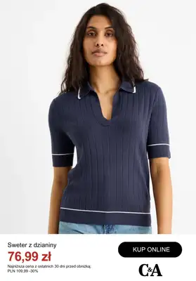 C&A - gazetka promocyjna Do -50% na swetry od środy 08.10  - strona 3 C&A - gazetka promocyjna Do -50% na swetry od środy 08.10  - strona 3