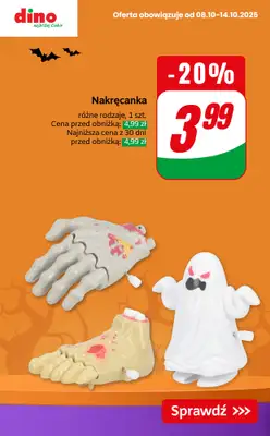 Dino - gazetka promocyjna Przygotuj się na Halloween! od czwartku 09.10 do wtorku 14.10 - strona 8