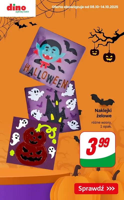 Dino - gazetka promocyjna Przygotuj się na Halloween! od czwartku 09.10 do wtorku 14.10 - strona 4