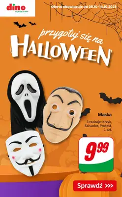 Dino - gazetka promocyjna Przygotuj się na Halloween! od czwartku 09.10 do wtorku 14.10