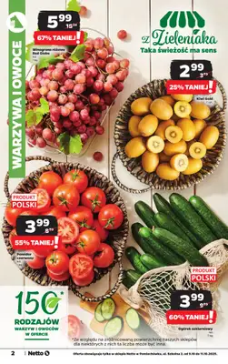 Netto - gazetka promocyjna Pomiechówek, ul. Szkolna 2 - Wielkie otwarcie już w CZWARTEK 9.10! od czwartku 09.10 do soboty 11.10 - strona 2 Netto - gazetka promocyjna Pomiechówek, ul. Szkolna 2 - Wielkie otwarcie już w CZWARTEK 9.10! od czwartku 09.10 do soboty 11.10 - strona 2