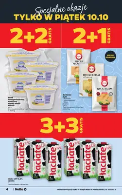 Netto - gazetka promocyjna Pomiechówek, ul. Szkolna 2 - Wielkie otwarcie już w CZWARTEK 9.10! od czwartku 09.10 do soboty 11.10 - strona 4 Netto - gazetka promocyjna Pomiechówek, ul. Szkolna 2 - Wielkie otwarcie już w CZWARTEK 9.10! od czwartku 09.10 do soboty 11.10 - strona 4