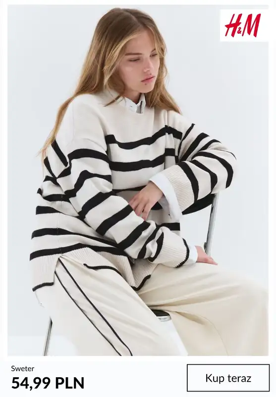 H&M - gazetka promocyjna Damskie swetry na chłodniejsze dni od środy 08.10  - strona 8
