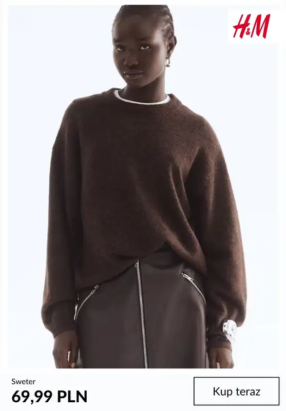 H&M - gazetka promocyjna Damskie swetry na chłodniejsze dni od środy 08.10  - strona 9