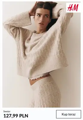 H&M - gazetka promocyjna Damskie swetry na chłodniejsze dni od środy 08.10  - strona 7 H&M - gazetka promocyjna Damskie swetry na chłodniejsze dni od środy 08.10  - strona 7