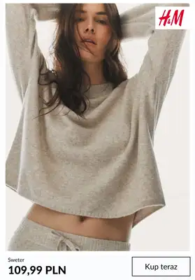 H&M - gazetka promocyjna Damskie swetry na chłodniejsze dni od środy 08.10  - strona 5 H&M - gazetka promocyjna Damskie swetry na chłodniejsze dni od środy 08.10  - strona 5