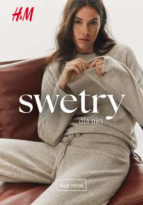 H&M - gazetka promocyjna Damskie swetry na chłodniejsze dni od środy 08.10 