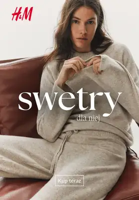 H&M - gazetka promocyjna Damskie swetry na chłodniejsze dni od środy 08.10  H&M - gazetka promocyjna Damskie swetry na chłodniejsze dni od środy 08.10