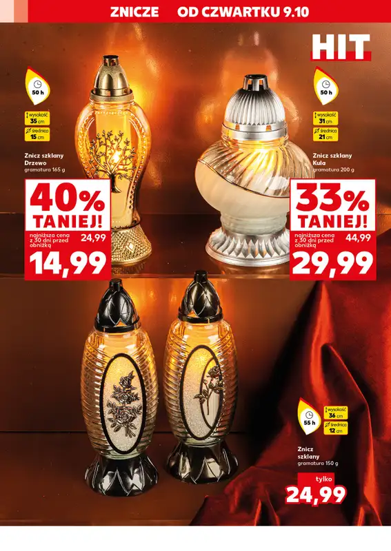 Kaufland - gazetka promocyjna Oferta Kaufland - Znicze od czwartku 09.10 do środy 15.10 - strona 4