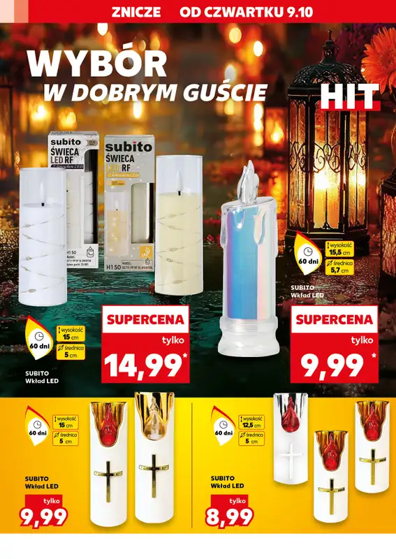 Kaufland - gazetka promocyjna Oferta Kaufland - Znicze od czwartku 09.10 do środy 15.10 - strona 12