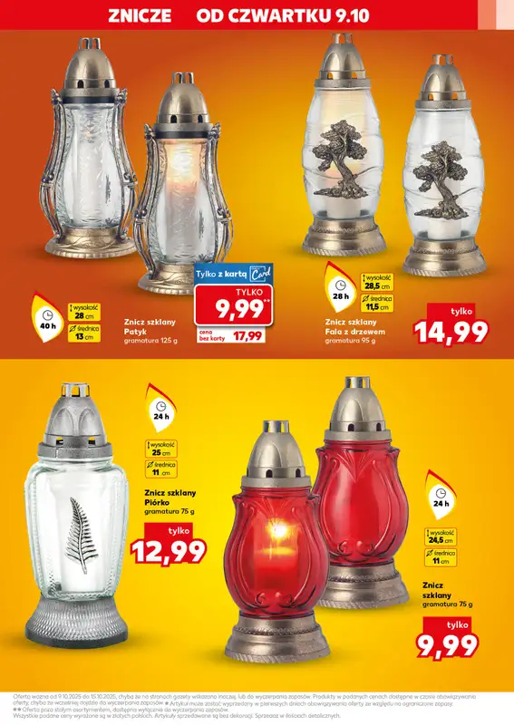 Kaufland - gazetka promocyjna Oferta Kaufland - Znicze od czwartku 09.10 do środy 15.10 - strona 5