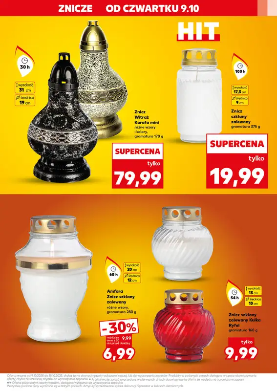 Kaufland - gazetka promocyjna Oferta Kaufland - Znicze od czwartku 09.10 do środy 15.10 - strona 3