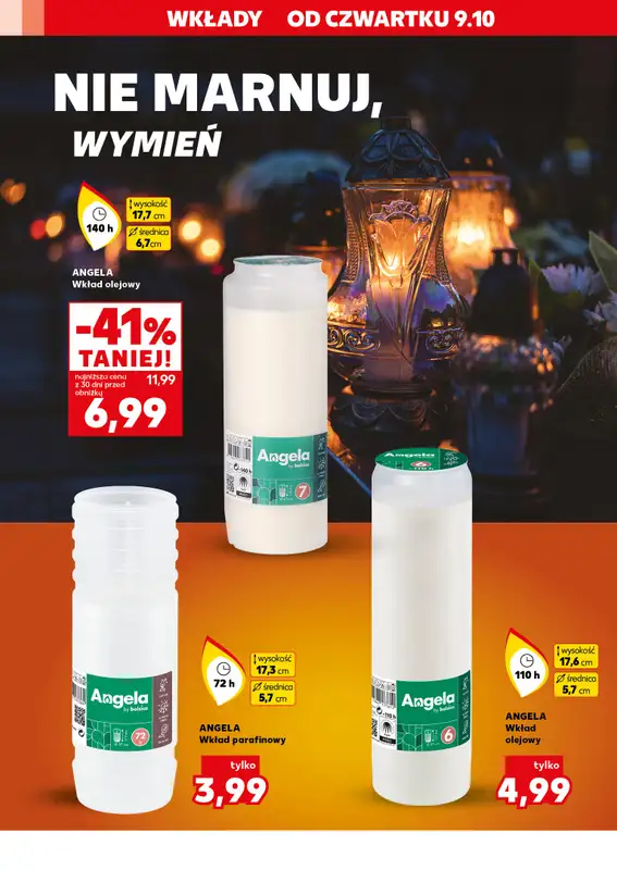 Kaufland - gazetka promocyjna Oferta Kaufland - Znicze od czwartku 09.10 do środy 15.10 - strona 16