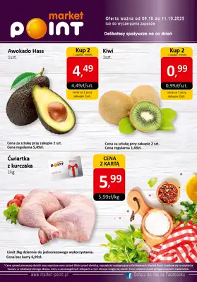 Market Point - gazetka promocyjna Oferta weekendowa od czwartku 09.10 do soboty 11.10 Market Point - gazetka promocyjna Oferta weekendowa od czwartku 09.10 do soboty 11.10