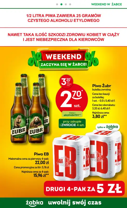 Żabka - gazetka promocyjna Gazetka weekendowa  do niedzieli 12.10 - strona 3