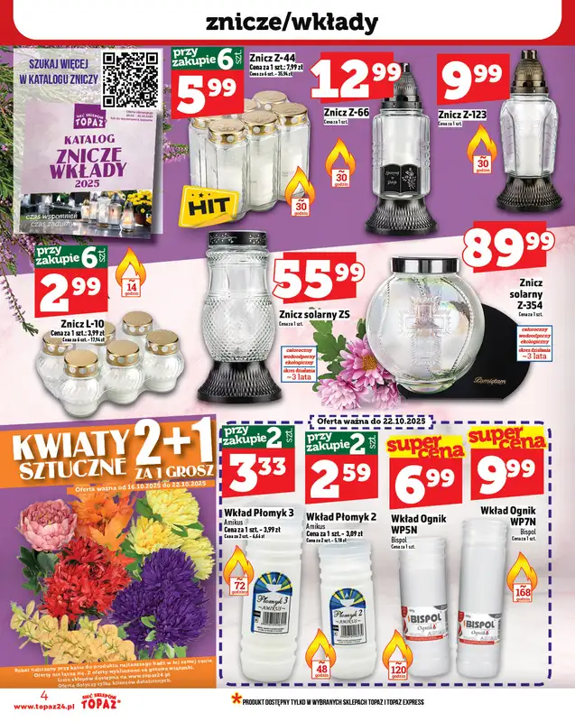 TOPAZ - gazetka promocyjna Gazetka od czwartku 16.10 do środy 22.10 - strona 4