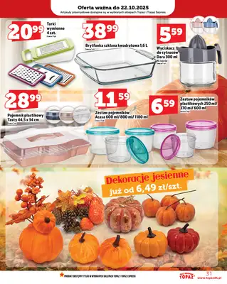 TOPAZ - gazetka promocyjna Gazetka od czwartku 16.10 do środy 22.10 - strona 31 TOPAZ - gazetka promocyjna Gazetka od czwartku 16.10 do środy 22.10 - strona 31