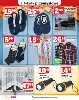 TOPAZ - gazetka promocyjna Gazetka od czwartku 16.10 do środy 22.10 - strona 30 TOPAZ - gazetka promocyjna Gazetka od czwartku 16.10 do środy 22.10 - strona 30