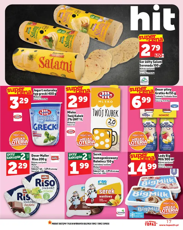 TOPAZ - gazetka promocyjna Gazetka od czwartku 16.10 do środy 22.10 - strona 17