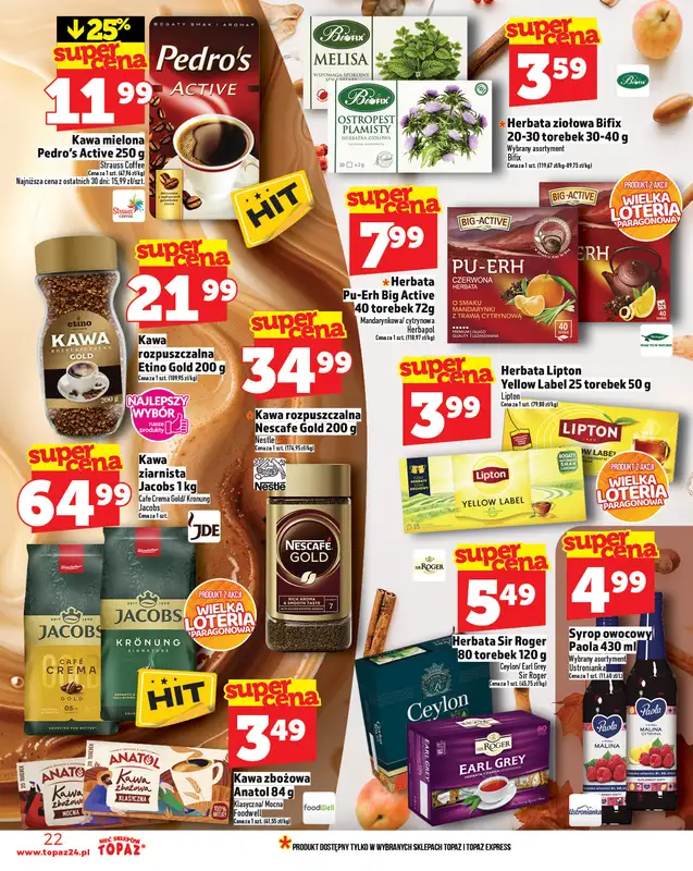 TOPAZ - gazetka promocyjna Gazetka od czwartku 16.10 do środy 22.10 - strona 22