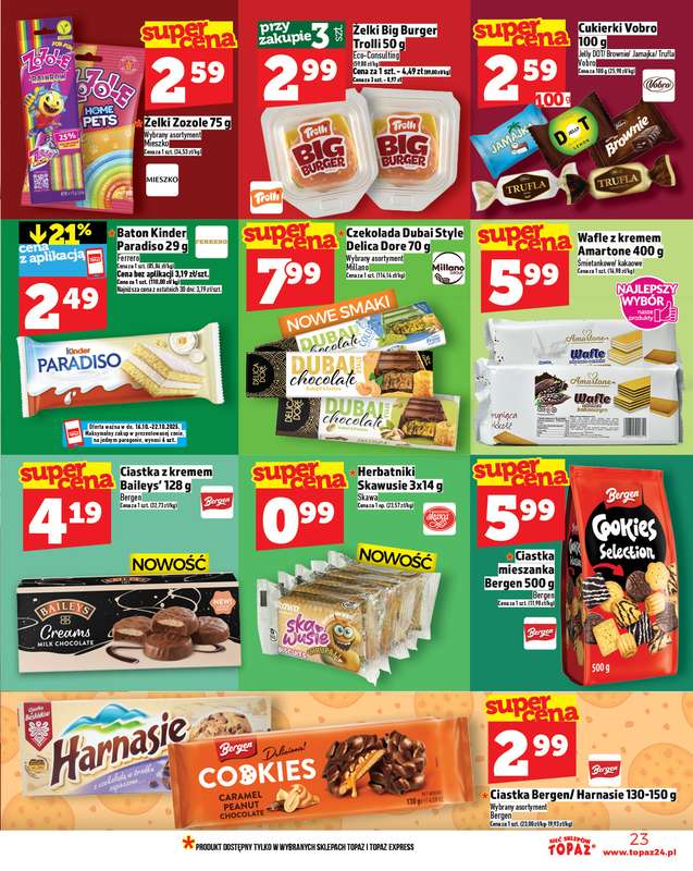 TOPAZ - gazetka promocyjna Gazetka od czwartku 16.10 do środy 22.10 - strona 23