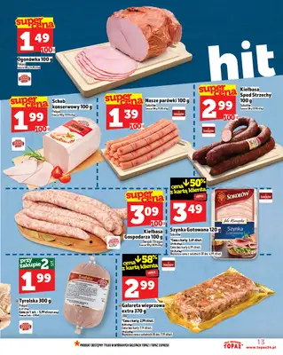 TOPAZ - gazetka promocyjna Gazetka od czwartku 16.10 do środy 22.10 - strona 13 TOPAZ - gazetka promocyjna Gazetka od czwartku 16.10 do środy 22.10 - strona 13