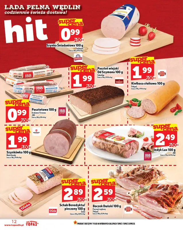 TOPAZ - gazetka promocyjna Gazetka od czwartku 16.10 do środy 22.10 - strona 12